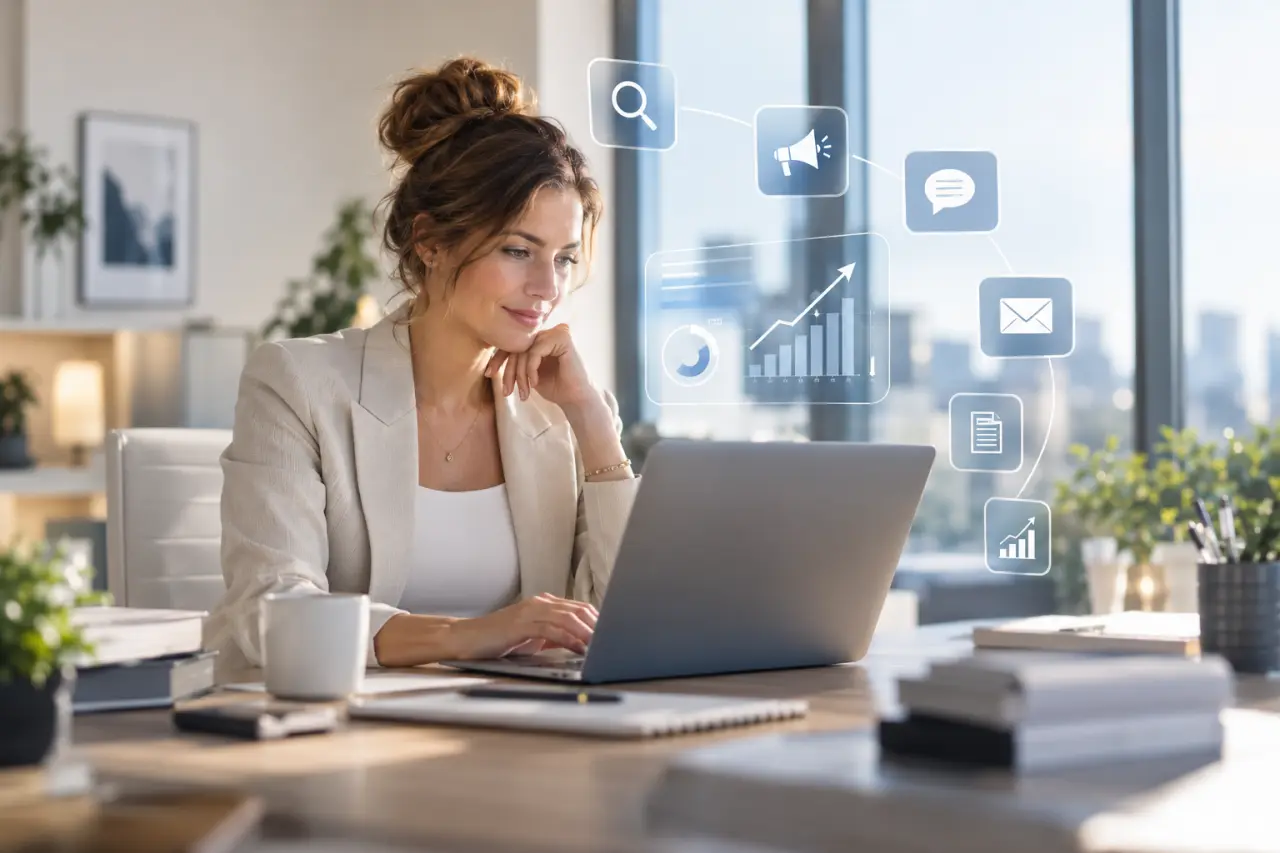 Responsable marketing digital : six leviers, un pilotage centré sur le ROI