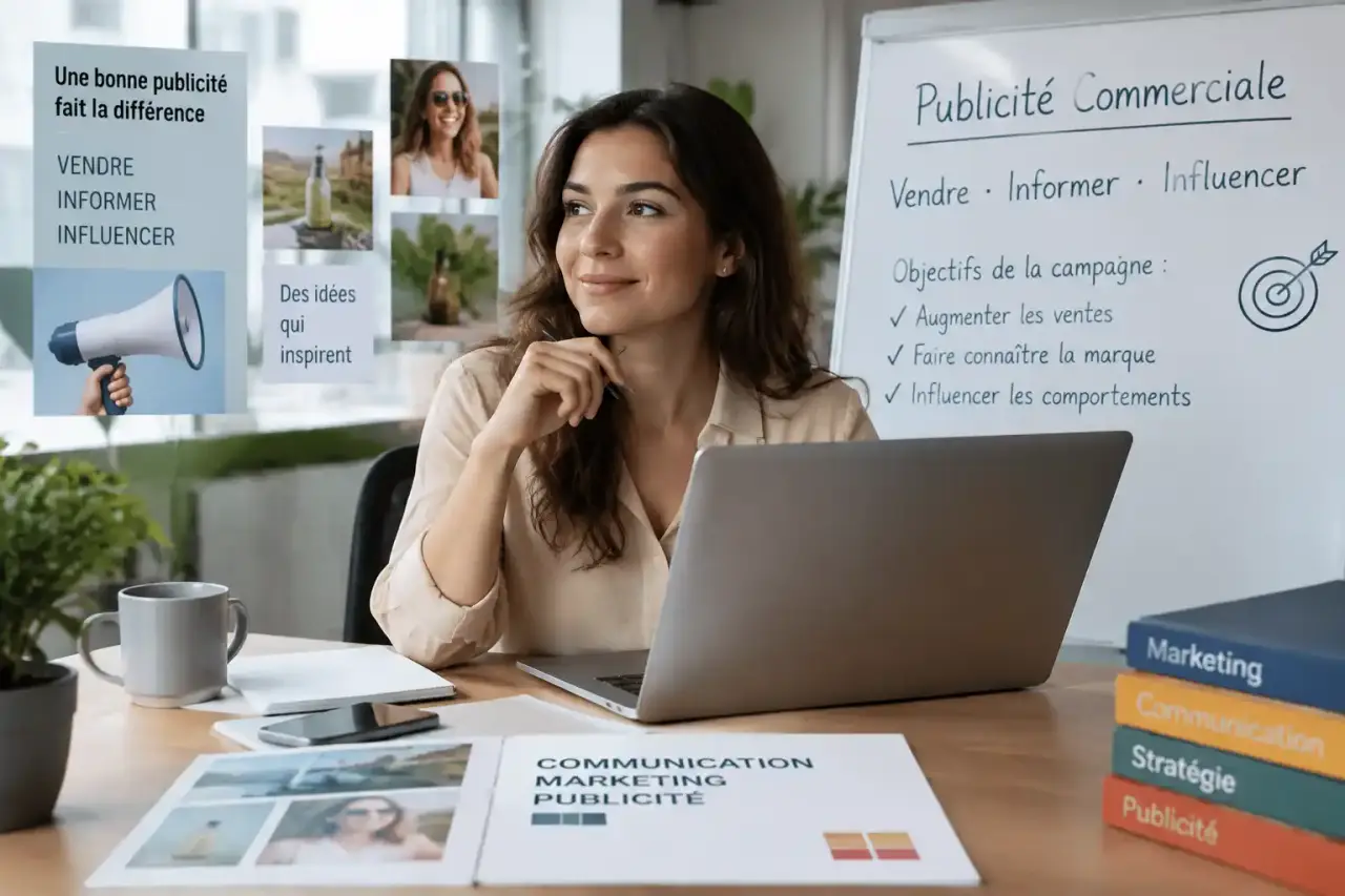 La publicité commerciale vend, informe et influence, selon l’objectif de la campagne