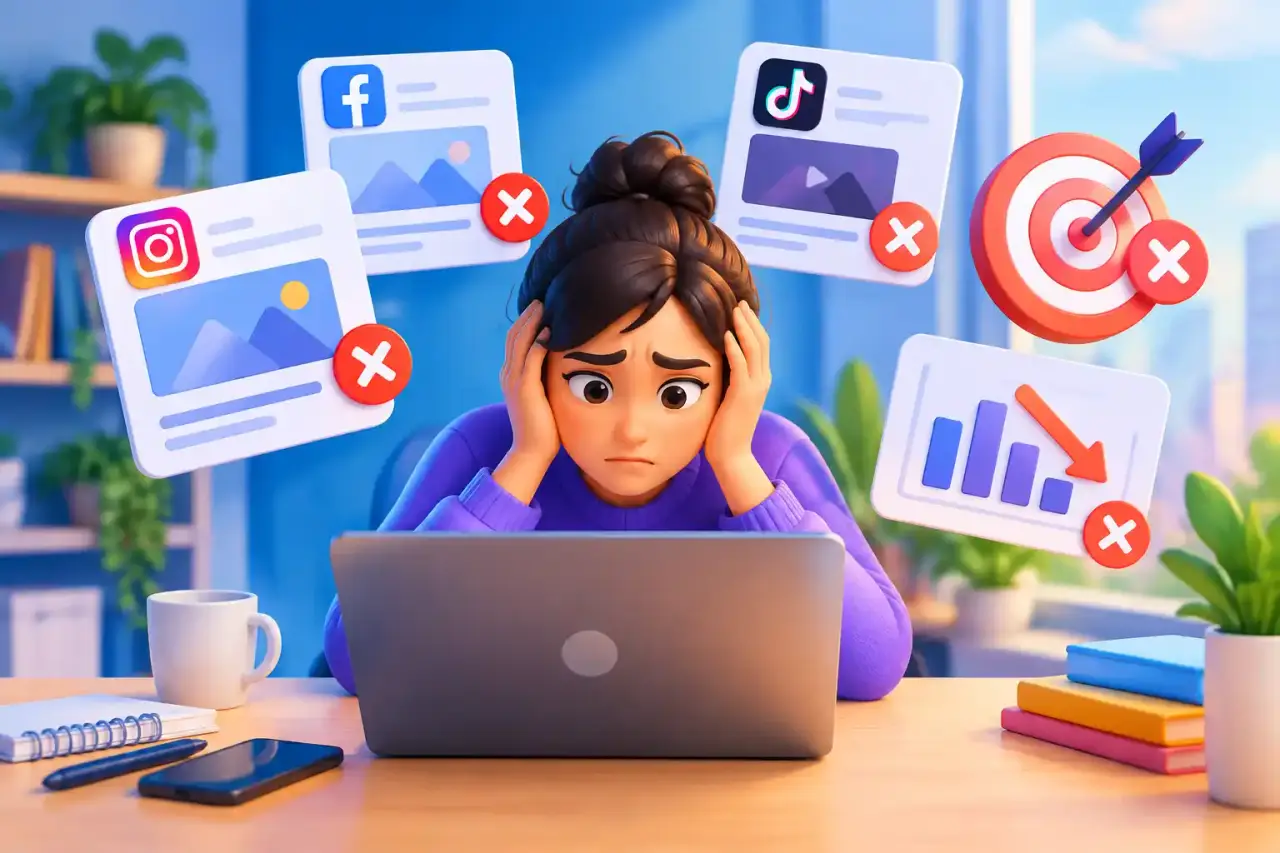 Analyse de performances de campagnes Social Ads avec graphiques et indicateurs de ROI
