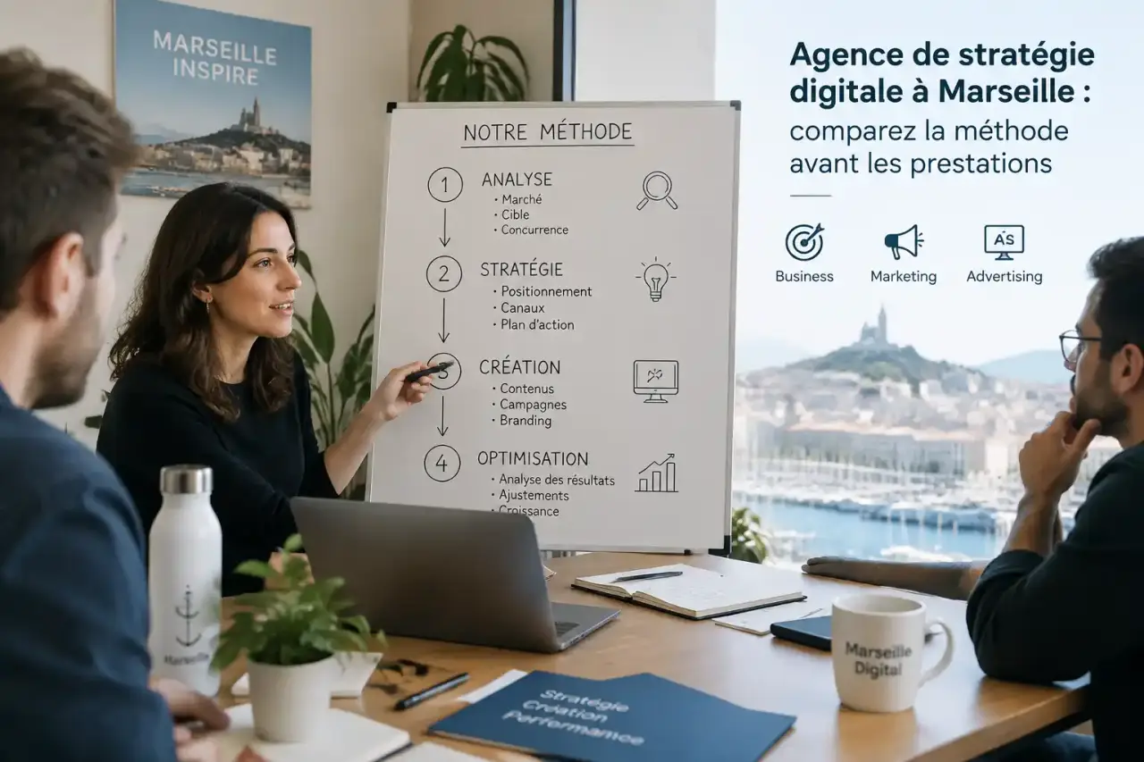 Agence de stratégie digitale à Marseille : comparez la méthode avant les prestations