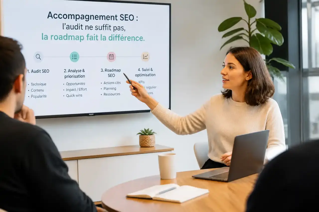 Accompagnement SEO : l'audit ne suffit pas, la roadmap fait la différence